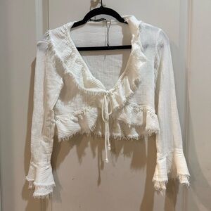 Zara sheer Frayed cover